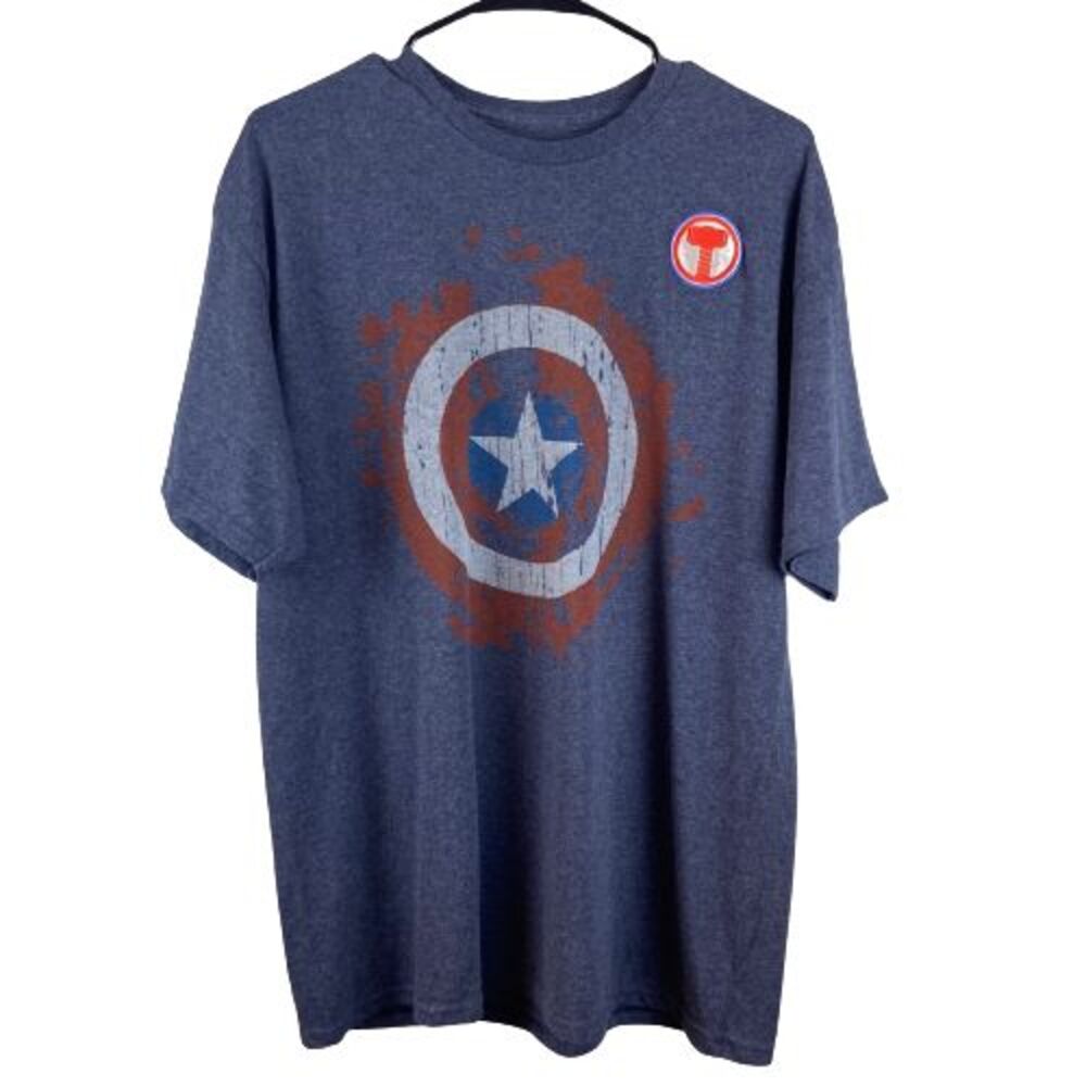Captain America The Winter Soldier Shield Marvel Comics T-shirt Men's Large